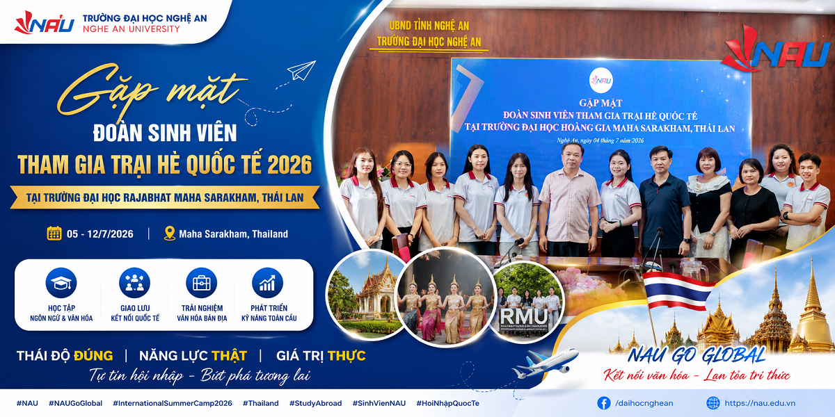Tiếp lửa hành trình hội nhập quốc tế cho đoàn sinh viên tham gia chương trình giao lưu văn hóa tại Thái Lan