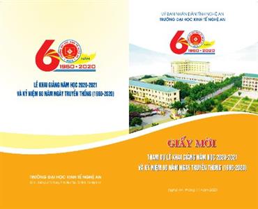 Chào mừng 60 năm ngày truyền thống của Trường Đại học Kinh tế Nghệ An