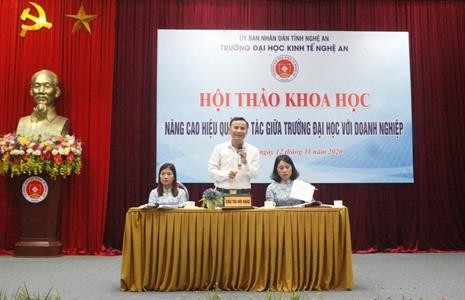 Hội thảo khoa học “Nâng cao hiệu quả hợp tác giữa trường đại học với doanh nghiệp”