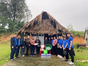 Chương trình “Tuổi trẻ trường ĐH Kinh tế Nghệ An chung tay vì cuộc sống Cộng đồng” tại xã Thanh Thủy, huyện Thanh Chương, Nghệ An