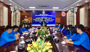 Đoàn kiểm tra công tác Đoàn và phong trào thanh thiếu nhi năm 2020 của Tỉnh Đoàn về làm việc tại Đoàn trường Đại học Kinh tế Nghệ An