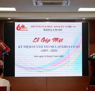 Gặp mặt kỷ niệm 15 năm ngày Thành lập Khoa Cơ sở