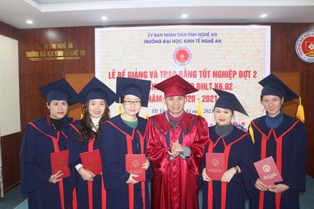 Bế giảng và trao bằng tốt nghiệp cho lớp ĐHLT Kế toán K6.02