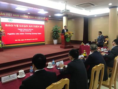 Chúc mừng Nghiên cứu sinh Trương Quang Ngân bảo vệ thành công Luận án Tiến sĩ cấp nhà nước