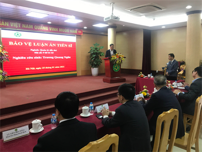 NCS. Trương Quang Ngân đã bảo vệ thành công Luận án Tiến sĩ cấp Nhà nước