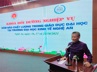 Khai giảng khóa bồi dưỡng nghiệp vụ đảm bảo chất lượng trong giáo dục đại học tại Trường Đại học Kinh tế Nghệ An