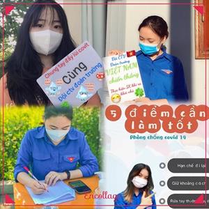 Sinh viên trường Đại học Kinh tế Nghệ An vẽ tranh cổ vũ cuộc chiến chống dịch Covid-19