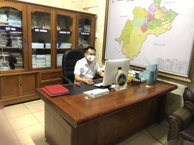 Thực tập giáo trình của sinh viên đại học liên thông ngành Quản lý đất đai Khóa 6