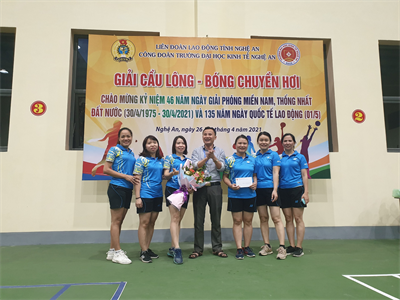 Bế mạc Giải Cầu lông – Bóng chuyền hơi chào mừng Ngày giải phóng Miền Nam 30/4 và Quốc tế lao động 1/5