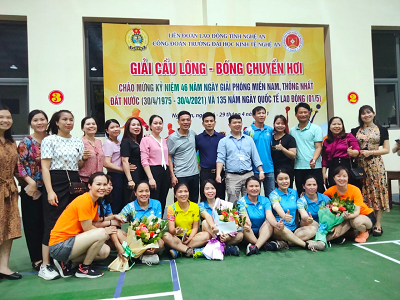 CBGV Khoa cơ sở tham gia “Giải Cầu lông – Bóng chuyển hơi Chào mừng kỷ niệm ngày 30/4 và 1/5”