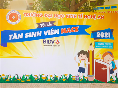 Công tác chuẩn bị đón Tân sinh viên K8 nhập học đợt 1 tại Trường Đại học Kinh tế  Nghệ An