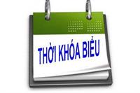 Thời khóa biểu