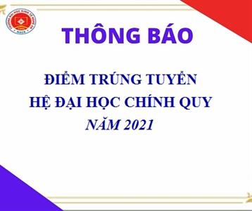 Trường Đại học Kinh tế Nghệ An thông báo điểm trúng tuyển hệ Đại học chính quy năm 2021