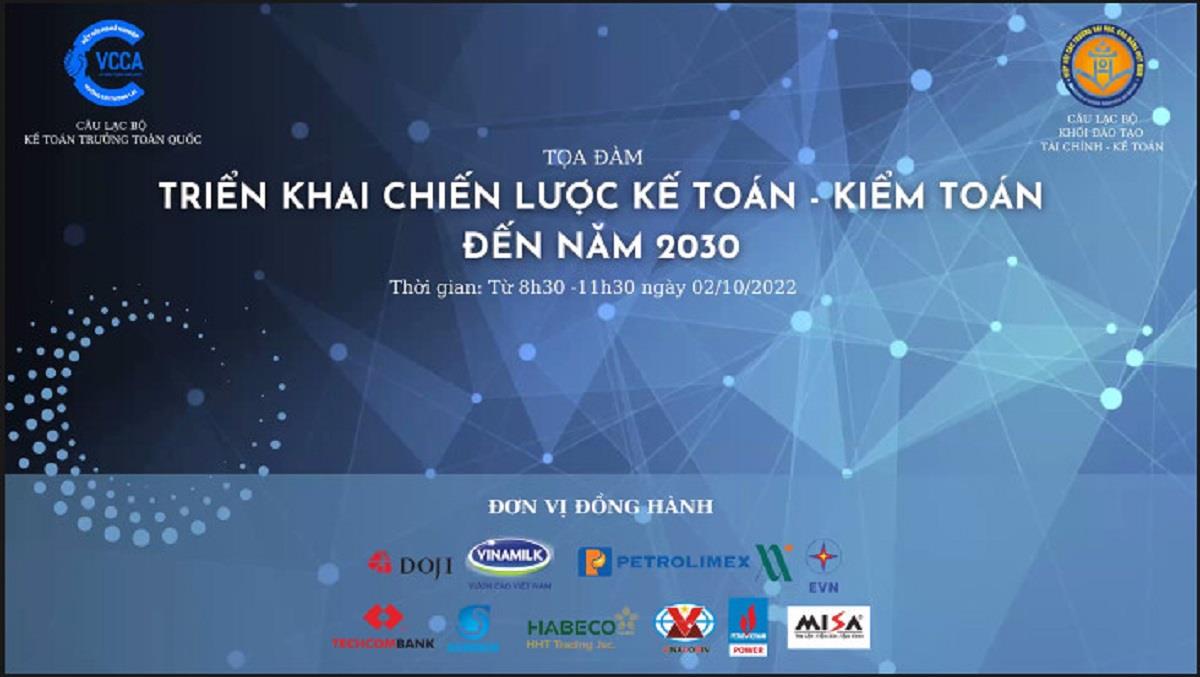 Giảng viên NAUE tham gia tọa đàm “Triển khai chiến lược Kế toán – Kiểm toán đến 2030”