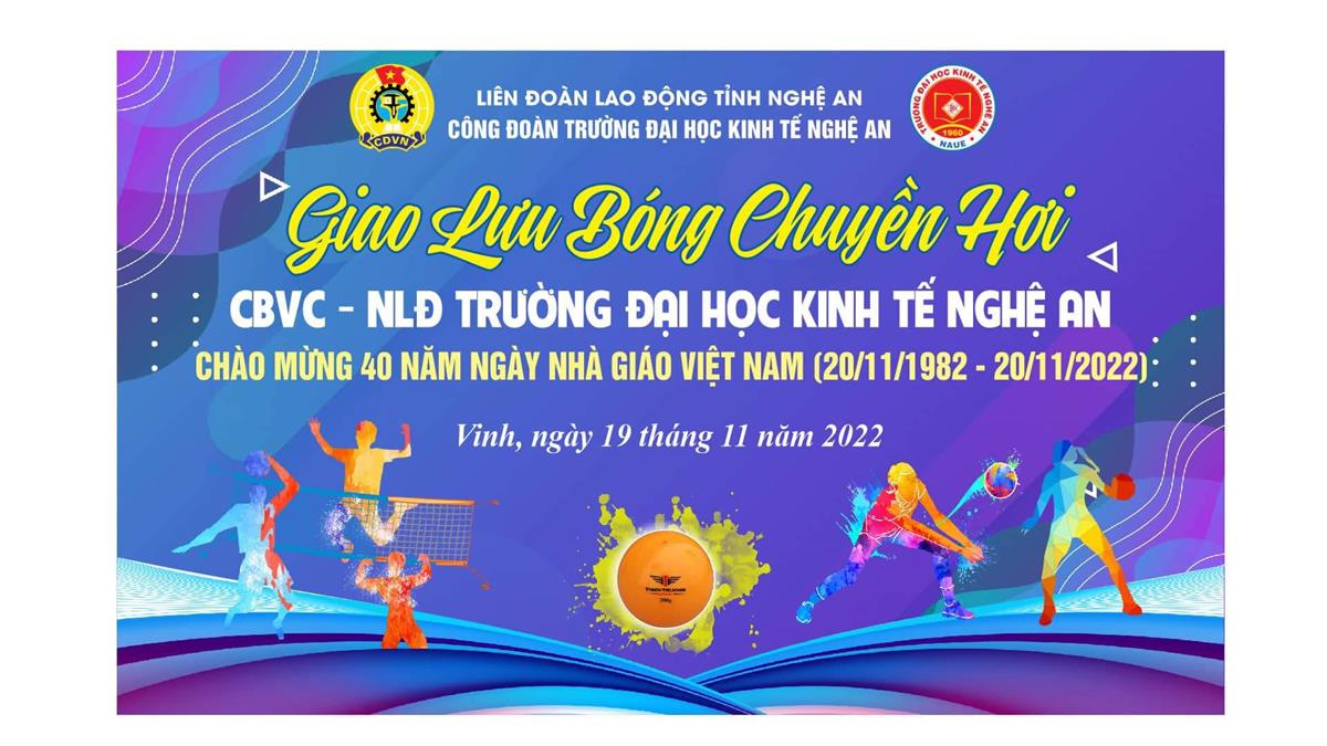 Đoàn công đoàn Khoa cơ sở tham gia giao lưu bóng chuyền hơi Nam – Nữ phối hợp chào mừng kỷ niệm 40 năm ngày nhà giáo Việt Nam 20/11 (20/11/1982 – 20/11/2022)