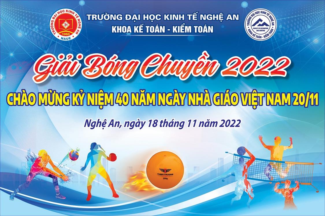 Giải bóng chuyền cán bộ, giảng viên Khoa Kế toán – Kiểm toán