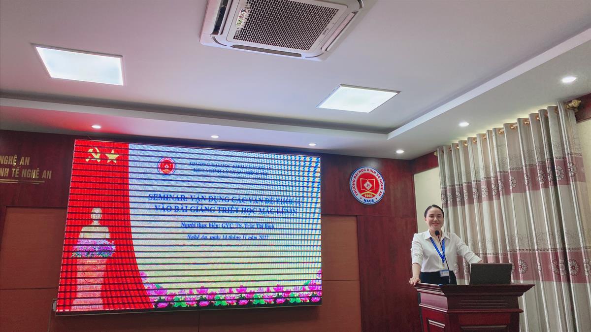 Seminar cấp bộ môn “Vận dụng các vấn đề thời sự vào bài giảng Triết học Mác – Lênin”