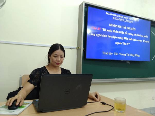 Seminar: Rà soát, hoàn thiện đề cương chi tiết học phần Công nghệ sinh học đại cương, Hóa sinh đại cương, chuyên ngành Thú Y