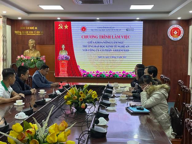 Chương trình làm việc giữa Khoa Nông Lâm Ngư – Trường Đại học Kinh tế Nghệ An với Công ty cổ phần Greenfeed Việt Nam