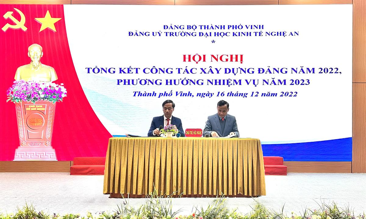 Hội nghị tổng kết công tác xây dựng Đảng năm 2022 và phương hướng, nhiệm vụ năm 2023