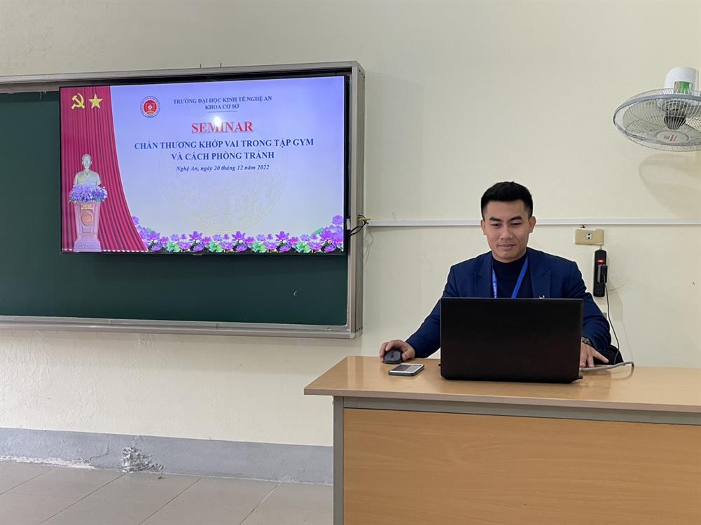 Seminar bộ môn GDTC-GDQP&AN với chủ đề: “Chấn thương vai khớp trong tập Gym và cách phòng tránh”