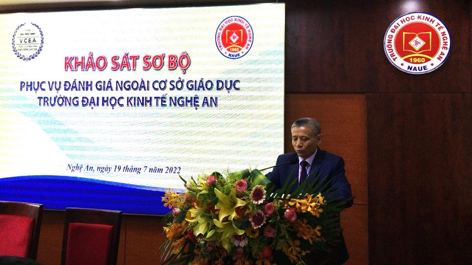 Lễ Khai mạc đợt Khảo sát chính thức Phục vụ Đánh giá ngoài Cơ sở Giáo dục Trường Đại học Kinh tế Nghệ An