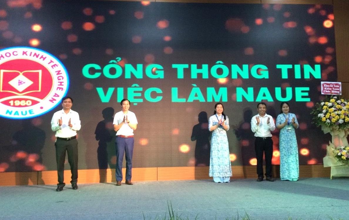 Lễ ra mắt Cổng thông tin việc làm Trường Đại học Kinh tế Nghệ An