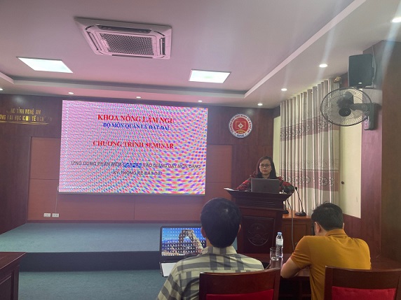 Seminar: Ứng dụng phần mềm Gcadas vào giảng dạy môn Đăng ký thông tin đất đai
