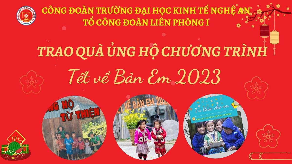 Tổ Công đoàn Liên phòng 1 tham gia Chương trình “Tết về bản em 2023”