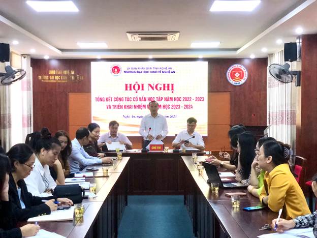 Hội nghị tổng kết công tác cố vấn học tập năm học 2022- 2023 và triển khai nhiệm vụ năm học 2023-2024