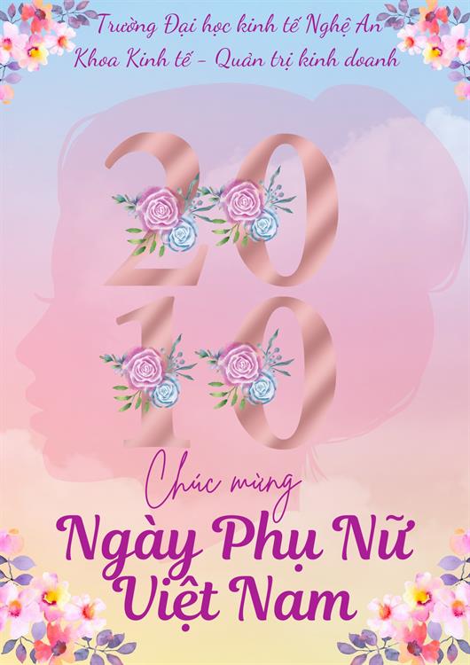 Khoa Kinh tế – Quản trị kinh doanh chúc mừng ngày Phụ nữ Việt Nam 20-10