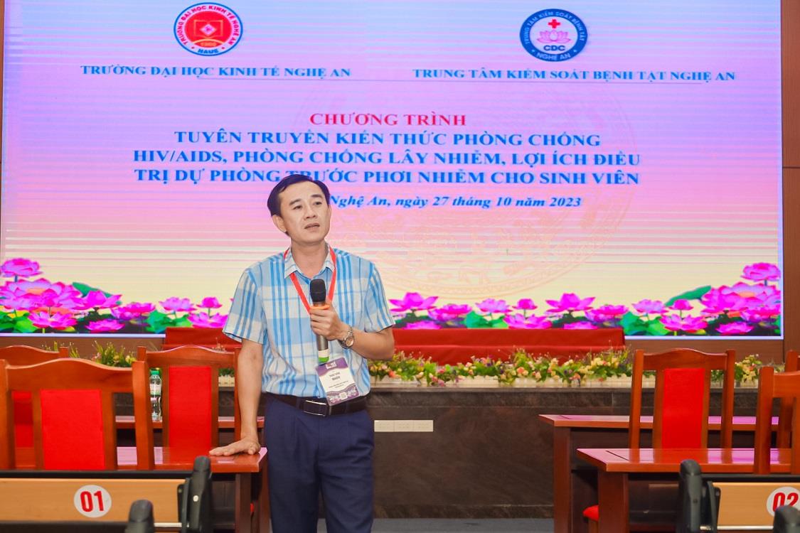 NAUE – Tổ chức tuyên truyền về công tác phòng chống HIV/AIDS trong trường học, truyền thông về bình đẳng giới và chăm sóc sức khỏe sinh sản cho sinh viên năm học 2023-2024