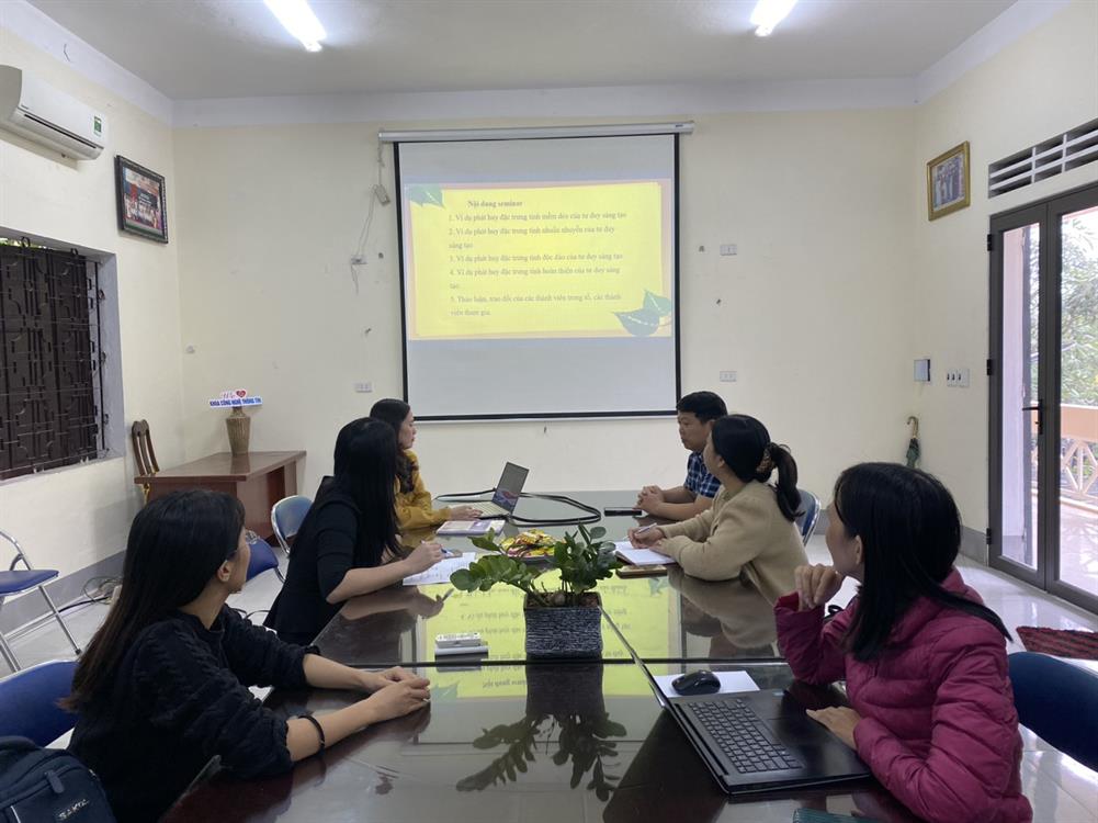 Bộ môn Khoa học và Kỹ thuật tính toán tổ chức seminar: “Nâng cao hiệu quả dạy học học phần Toán cho các nhà Kinh tế nhằm phát triển năng lực tư duy sáng tạo”
