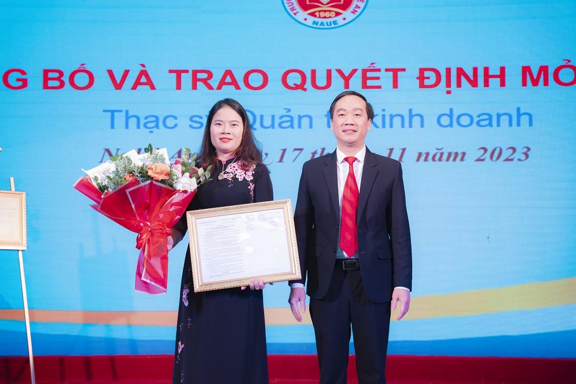 Trường Đại học Kinh tế Nghệ An Công bố Quyết định mở mã ngành đào tạo thạc sĩ ngành Quản trị kinh doanh