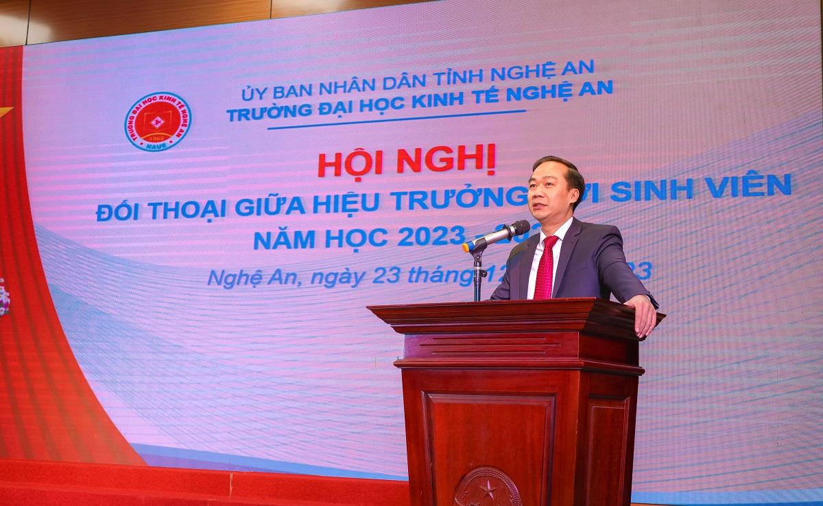 Hội nghị đối thoại giữa Hiệu trưởng Nhà trường với sinh viên năm học 2023-2024