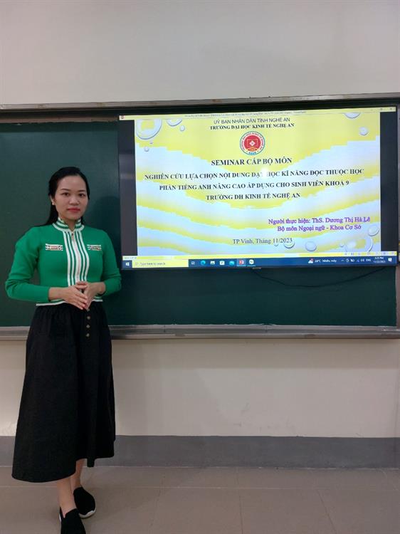 Nghiên cứu lựa chọn nội dung dạy học kĩ năng đọc thuộc học phần tiếng Anh nâng cao áp dụng cho sinh viên khoá 9 trường Đại học Kinh tế Nghệ An