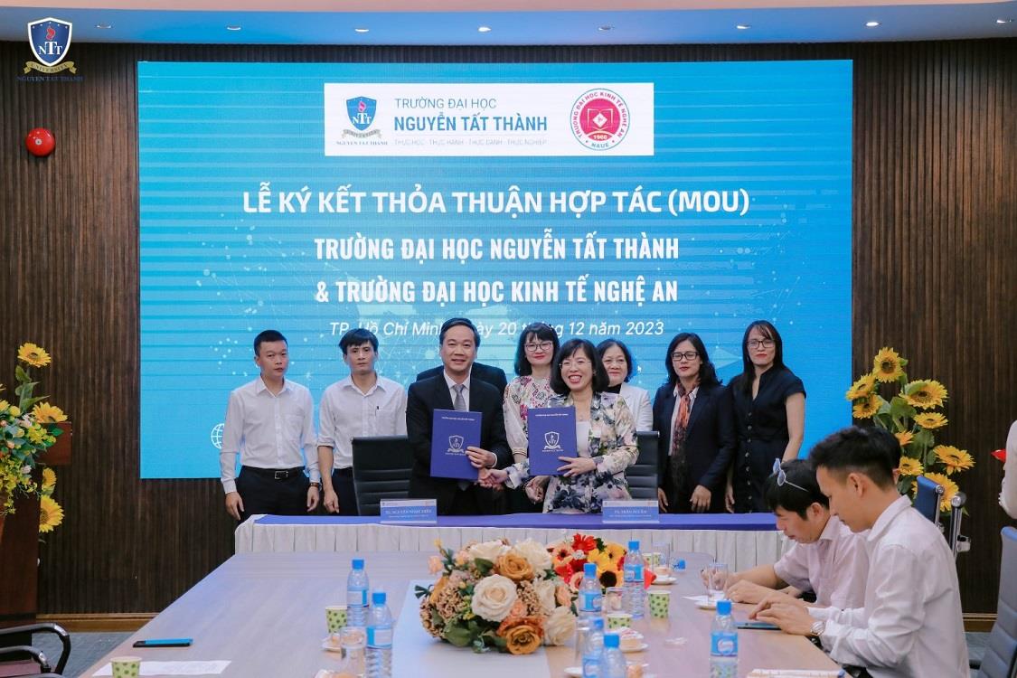 Trường Đại học Kinh tế Nghệ An Đại học ký kết hợp tác MOU với Nguyễn Tất Thành