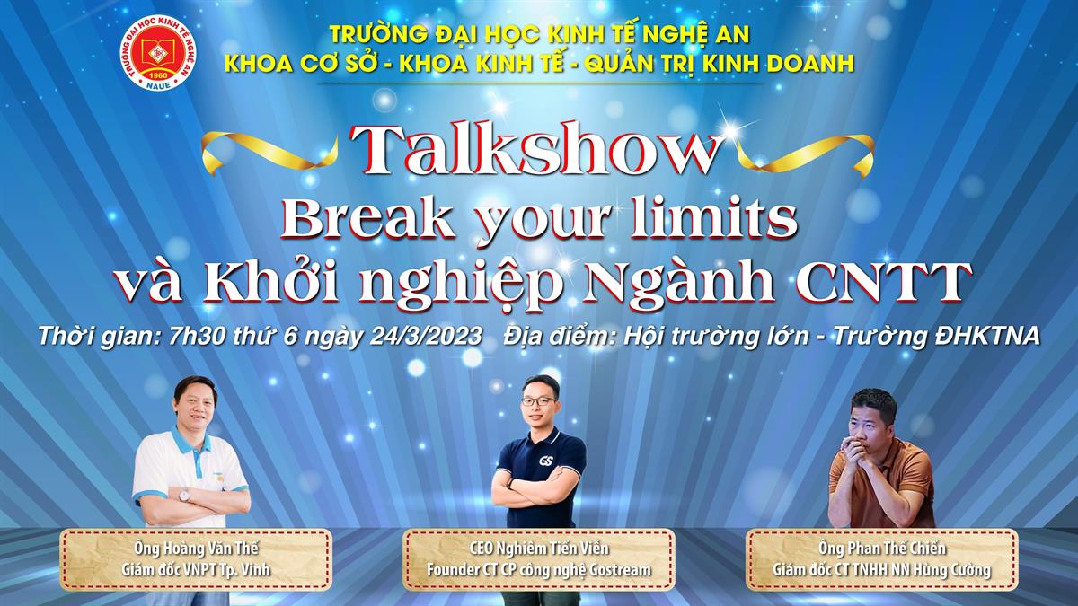 Talkshow với chủ đề “Khởi nghiệp Ngành Công nghệ thông tin”