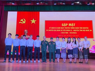 Trường ĐHKTNA tham dự chương trình gặp mặt nhân kỷ niệm 55 năm ngày truyền thống Quân tình nguyện và Chuyên gia quân sự tỉnh Nghệ An tiểu đoàn 43