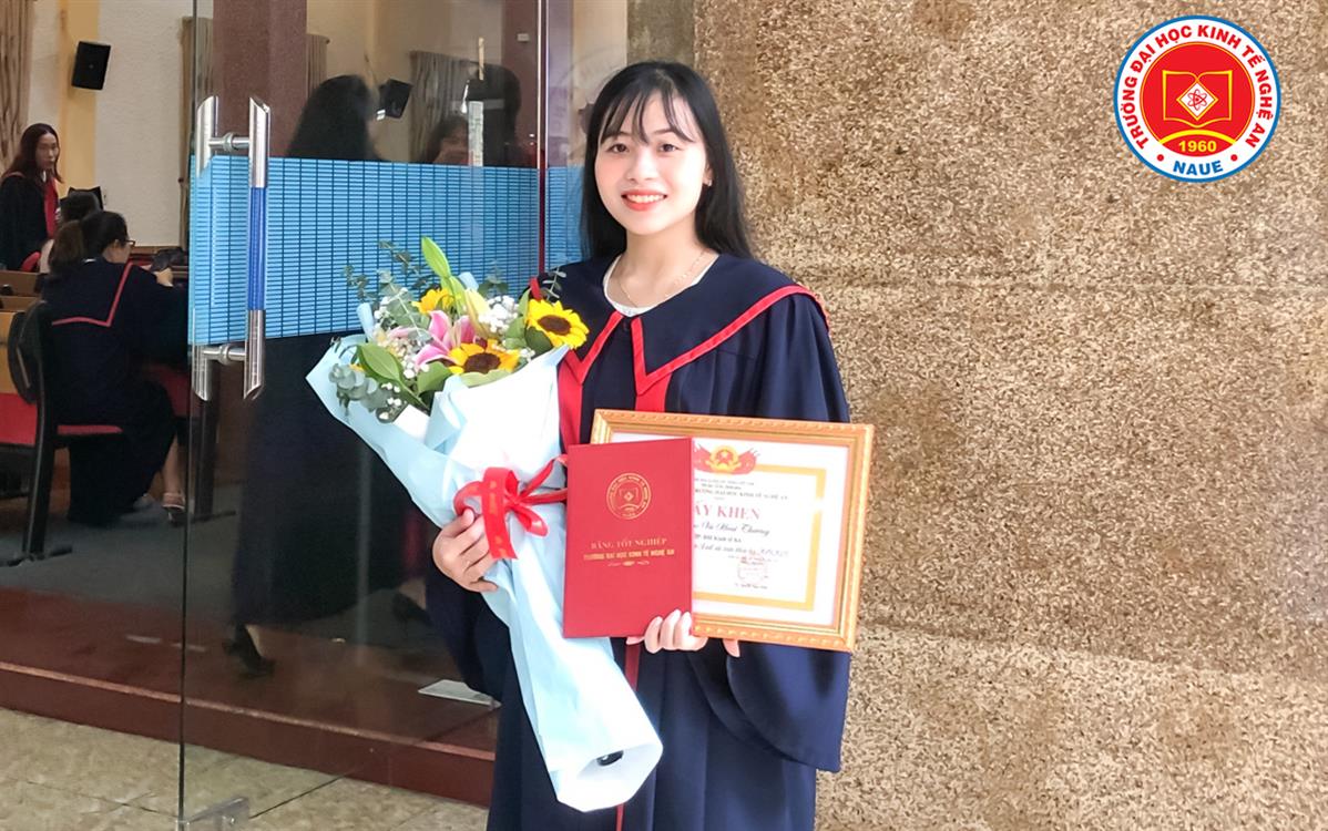 “NAUE giúp tôi có một thanh xuân trọn vẹn” – Vũ Hoài Thương, Thủ khoa tốt nghiệp ngành Kinh tế Khoá 6