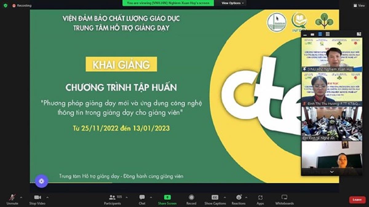 BÀI VIẾT TỔNG KẾT CHƯƠNG TRÌNH TẬP HUẤN PHƯƠNG PHÁP GIẢNG DẠY MỚI VÀ ỨNG DỤNG CÔNG NGHỆ THÔNG TIN TRONG GIẢNG DẠY