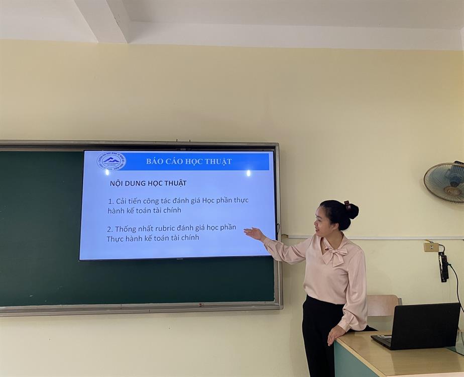 Seminar “Cải tiến công tác đánh giá học phần Thực hành KTTC”