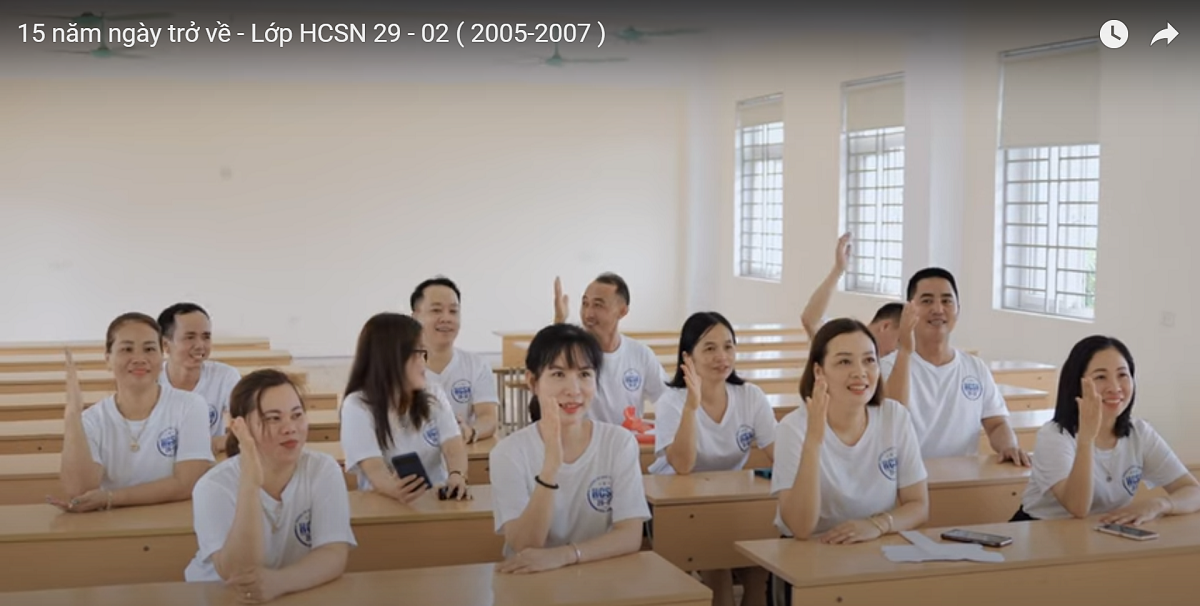 15 năm ngày trở về – Lớp HCSN 29.02 (2005-2007)