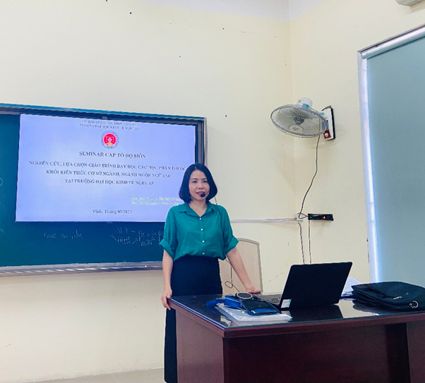 Nghiên cứu lựa chọn giáo trình dạy học các học phần cơ sở ngành và chuyên ngành, ngành ngôn ngữ Anh tại Trường Đại học Kinh tế Nghệ An