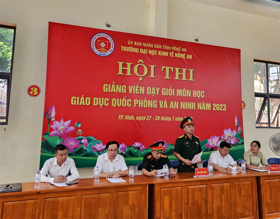 Khai mạc Hội thi giảng viên dạy giỏi môn học Giáo dục Quốc phòng và An ninh năm 2023
