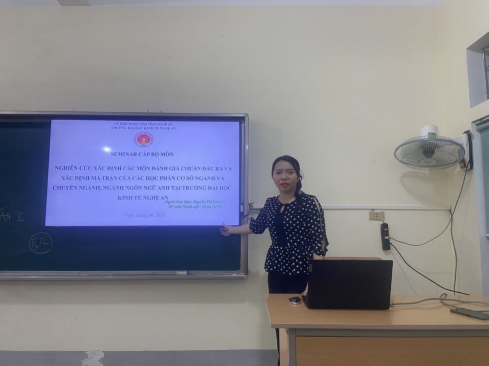 Seminar bộ môn Ngoại ngữ: Nghiên cứu xác định các môn đánh giá chuẩn đầu ra và xác định ma trận của các học phần cơ sở ngành và chuyên ngành, ngành ngôn ngữ anh