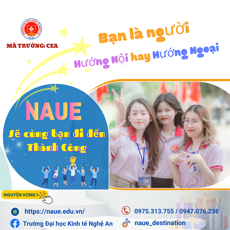Tính cách có ảnh hưởng đến việc chọn ngành học ở Trường Đại học Kinh tế Nghệ An?