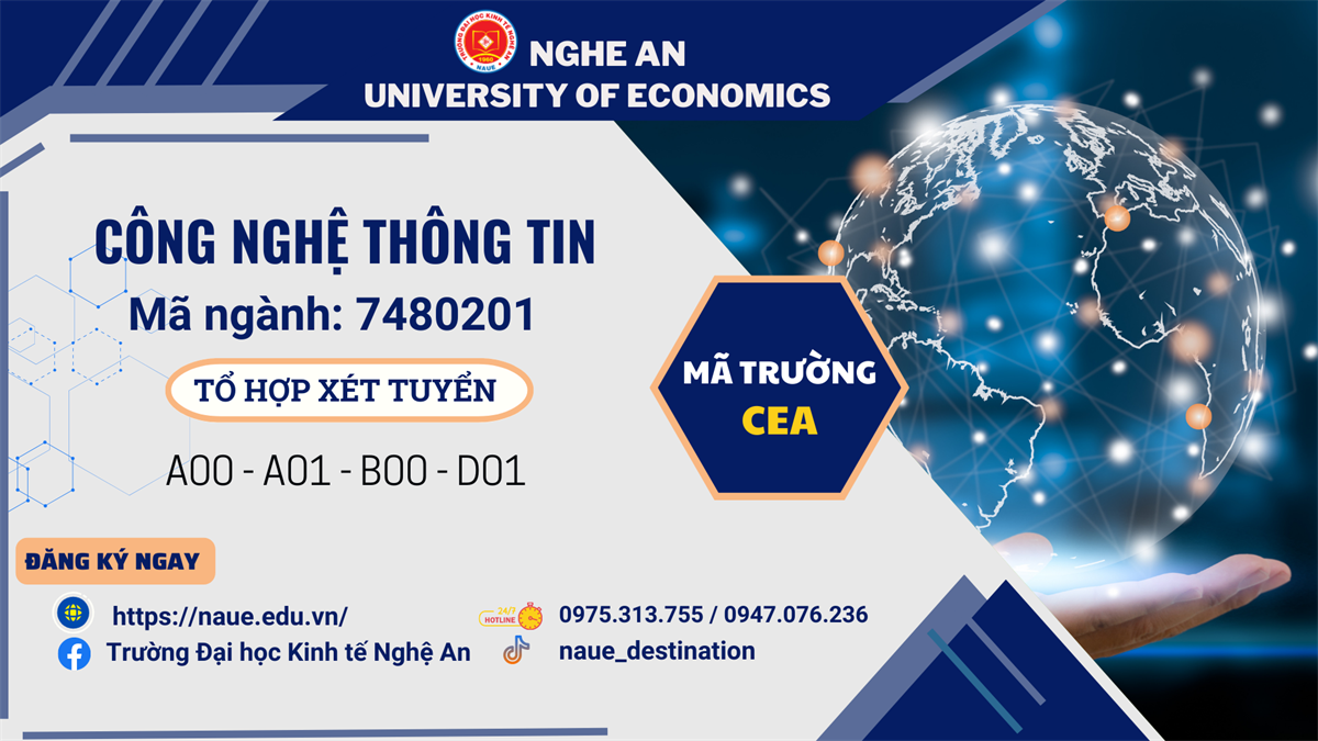 Từ A đến Z về ngành Công nghệ thông tin tại Trường Đại học Kinh tế Nghệ An