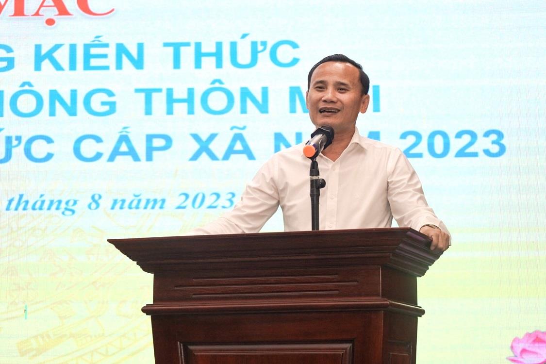 NAUE – Khai mạc Lớp tập huấn bồi dưỡng kiến thức cho cán bộ, công chức cấp xã về lĩnh vực Nông nghiệp và Nông thôn mới năm 2023