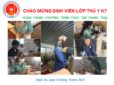 Tiếp đón sinh viên lớp ĐH Thú Y K7 sau khi kết thúc đợt thực tập giáo trình tại các trang trại chăn nuôi lợn thuộc Công ty cổ phần CP Việt Nam